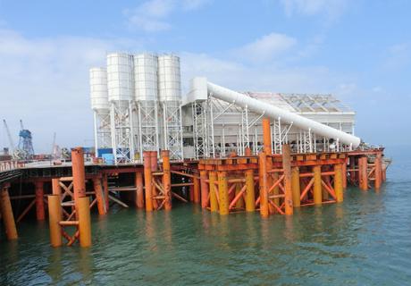 ZHONGTAI Group successfully completed the wharf cement silo construction project